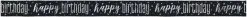 Foliebanner - "Happy Birthday"