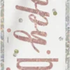 Foliebanner - Happy Birthday - Rosegull