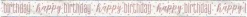 Foliebanner - Happy Birthday - Rosegull