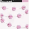 Girlander med Honeycombs - Rosa Lys