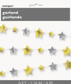 Girlander - Stjerner - Gull og Sølv