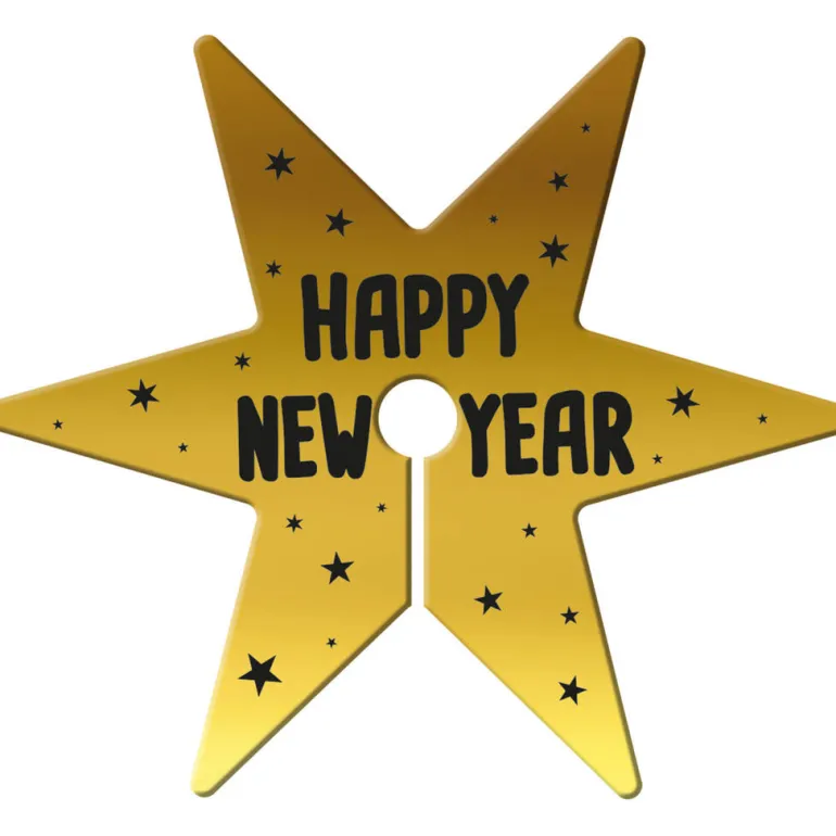 Glassdekorsett - Black & Goldt HNY