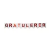 Gratulerer - Flaggbanner