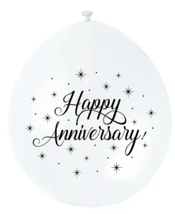Gummiballonger - "Happy Anniversary"