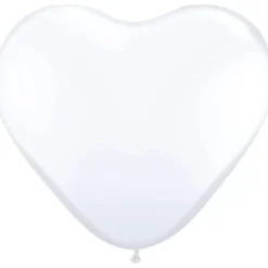 Gummiballonger hjerte - Hvite