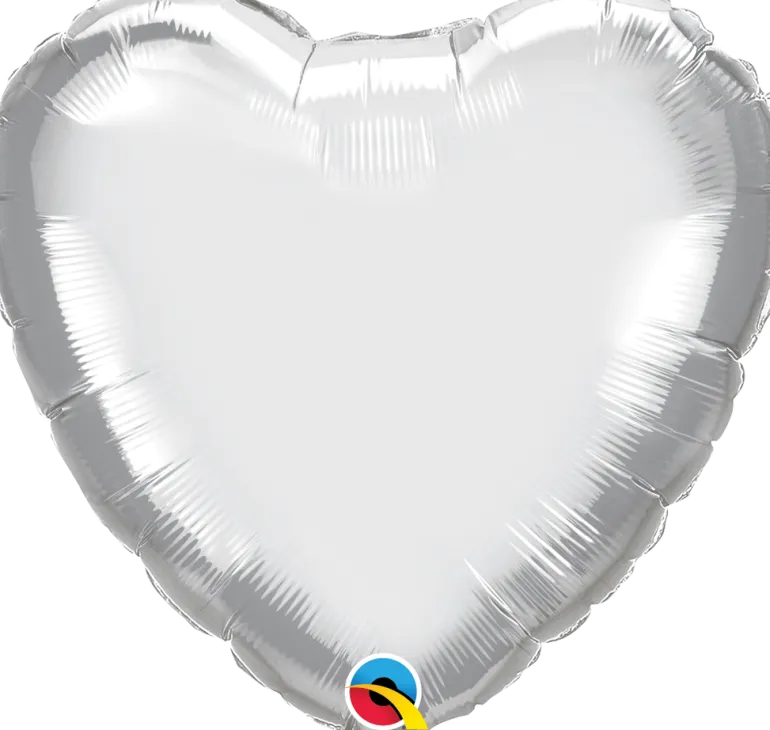 18H Chrome Silver – Hjerte (Pakket)