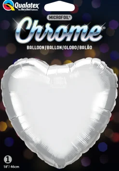 18H Chrome Silver – Hjerte (Pakket)