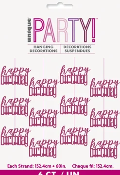 Hengende Dekorasjon - "Happy Birthday"