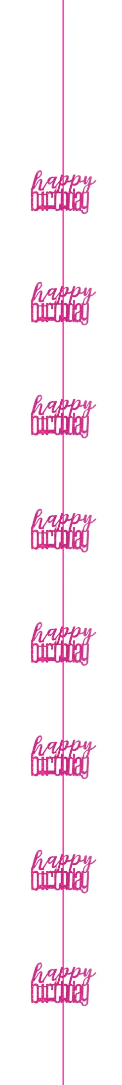 Hengende Dekorasjon - "Happy Birthday"