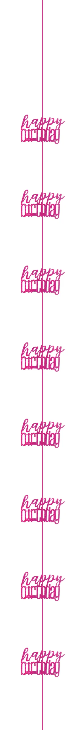 Hengende Dekorasjon - "Happy Birthday"