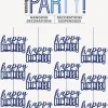 Hengende dekorasjon - "Happy Birthday"