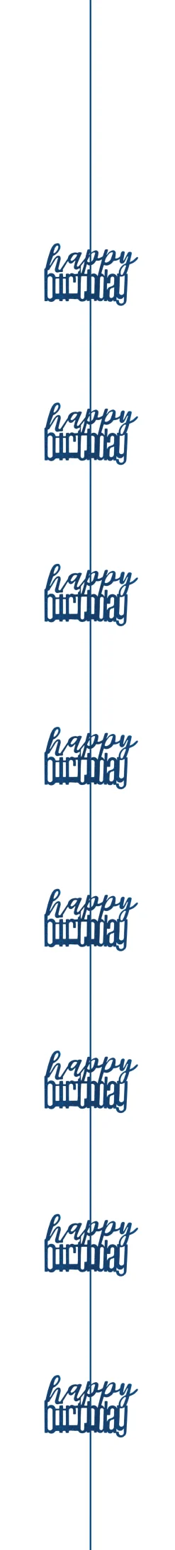 Hengende dekorasjon - "Happy Birthday"