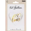 Hvit hjerteballong - "Love"