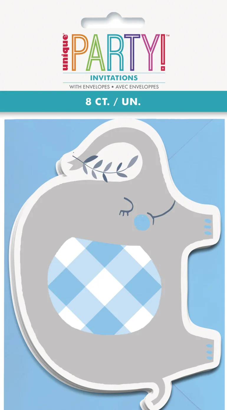 Invitasjoner - Babyshower Umbrellaphants