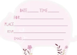 Invitasjoner - Babyshower Umbrellaphants