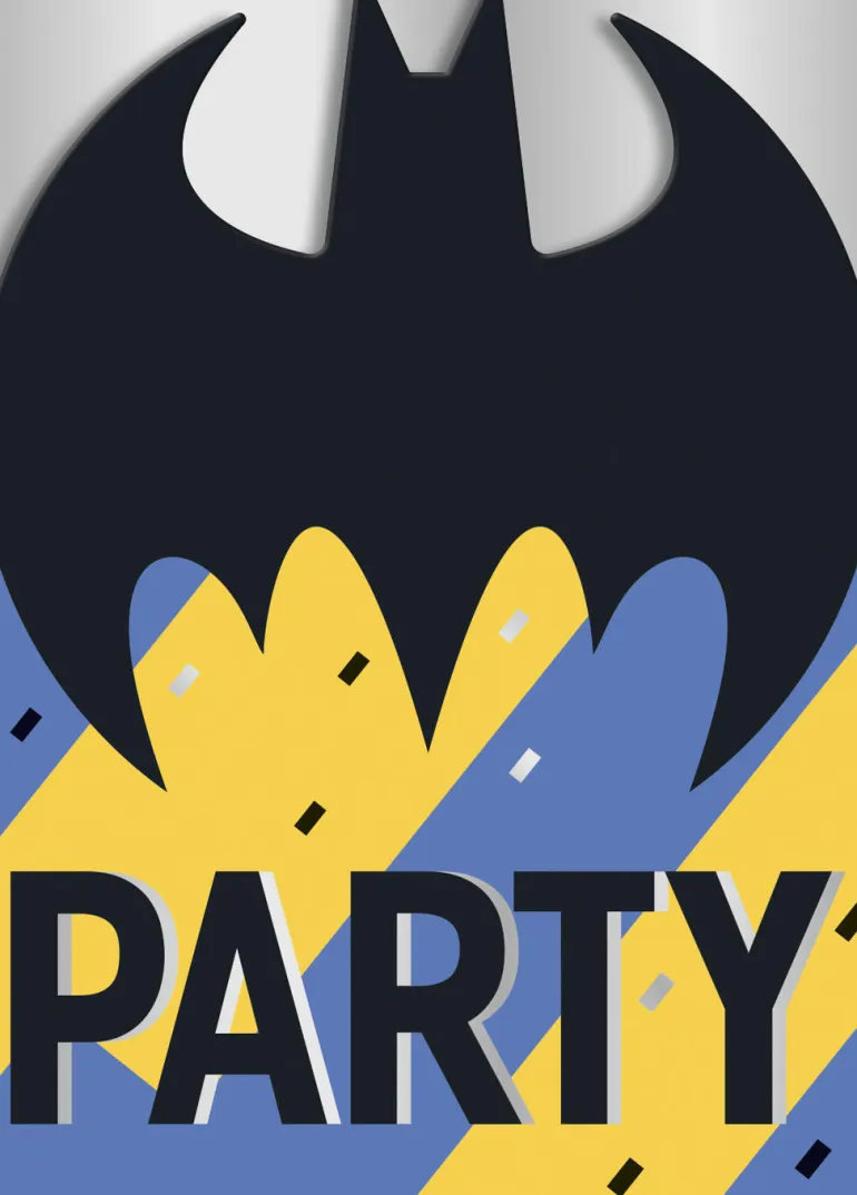 Invitasjoner - Batman - Papp