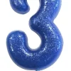 Kakelys - Nummer 3 - Glitter Blå