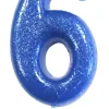 Kakelys - Nummer 6 - Glitter Blå
