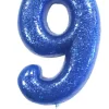 Kakelys - Nummer 9 - Glitter Blå