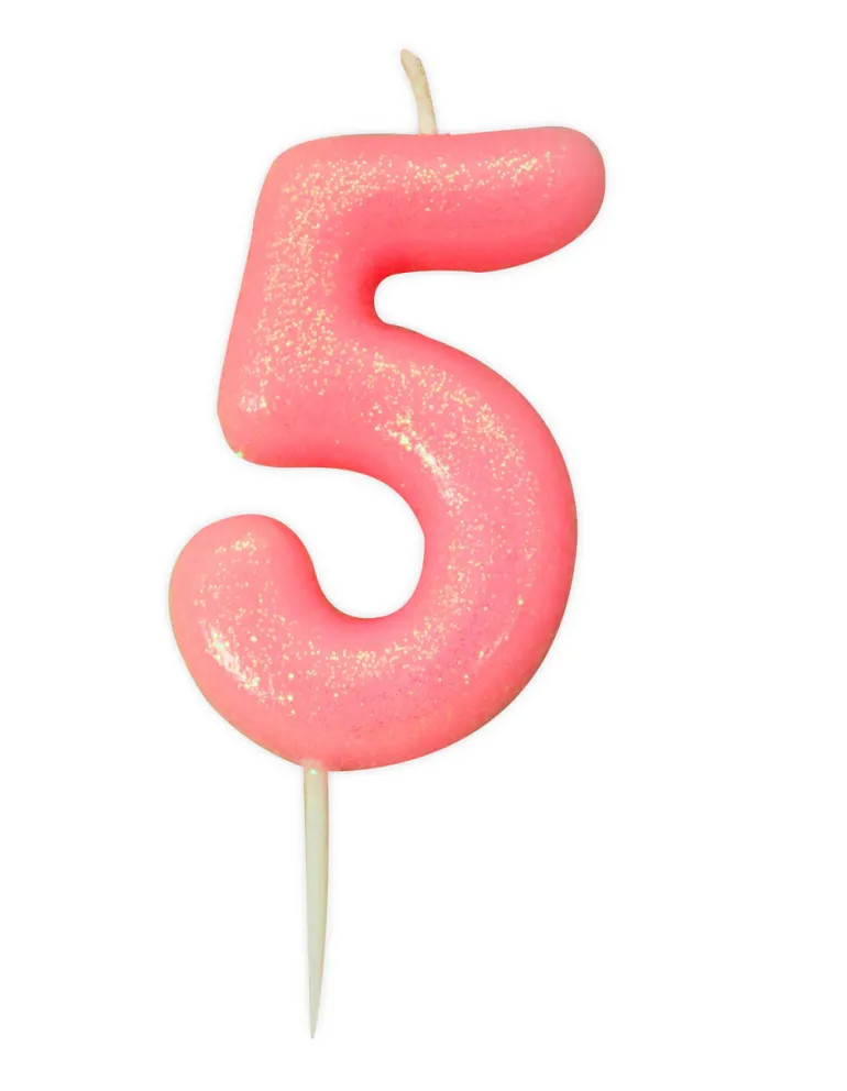 Kakelys - Nummer 5 - Glitter Rosa