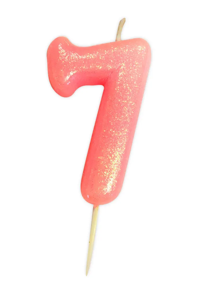 Kakelys - Nummer 7 - Glitter Rosa