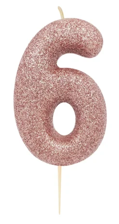 Kakelys - Nummer 6 - Glitter Rosegull