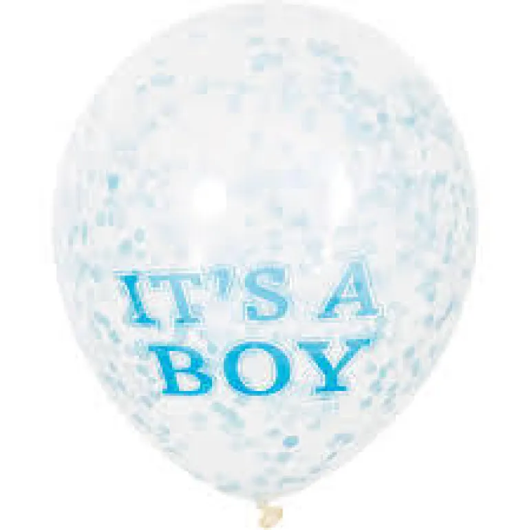 Konfettiballonger - Baby Shower Boy