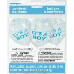Konfettiballonger - Baby Shower Boy