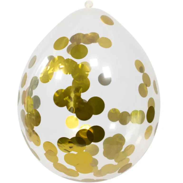 Konfettiballonger - Gull