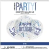 Konfettiballonger - "Happy Birthday"