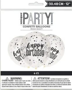 Konfettiballonger - "Happy Birthday"