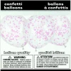 Konfettiballonger - Lys Rosa