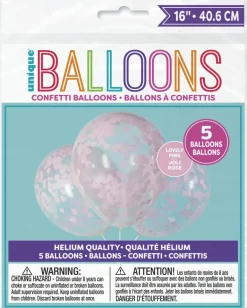 Konfettiballonger - Rosa Hjerter