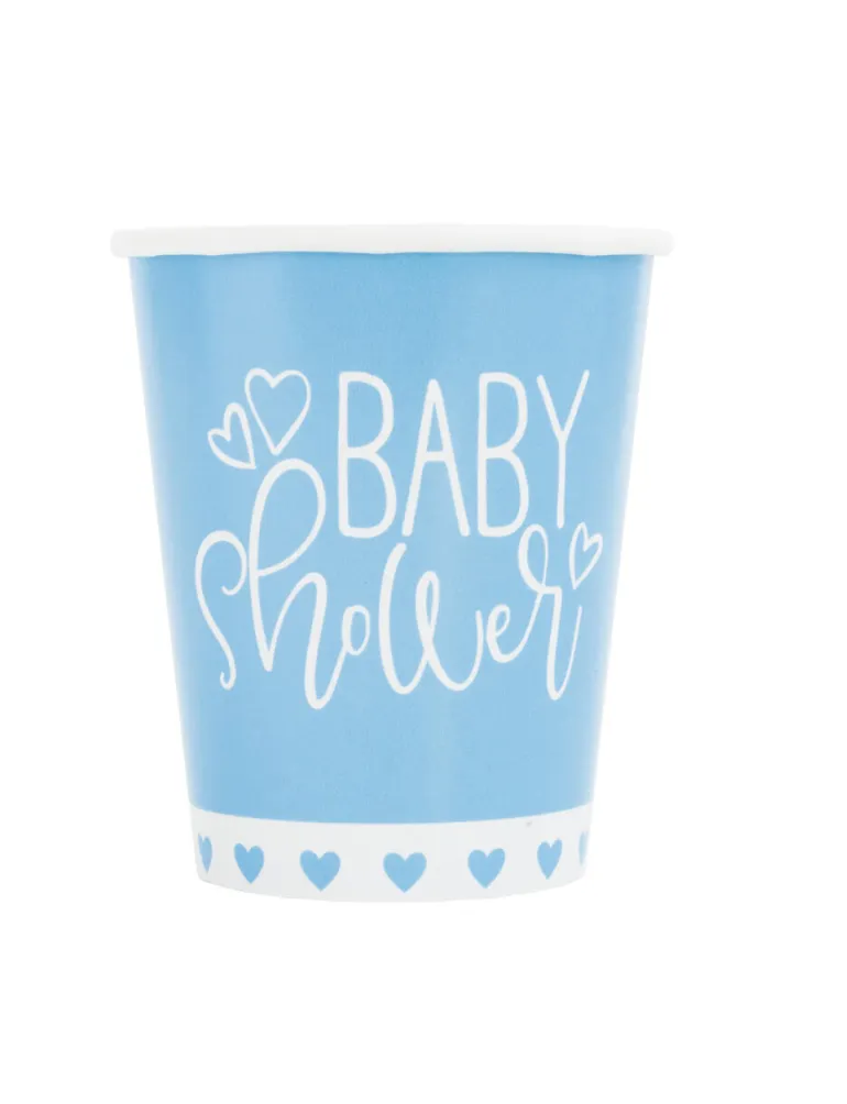 Kopper - "Baby Shower" - Blå Hjerter