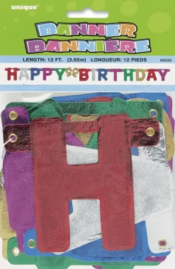 Leddbanner - Deluxe - "Happy Birthday"