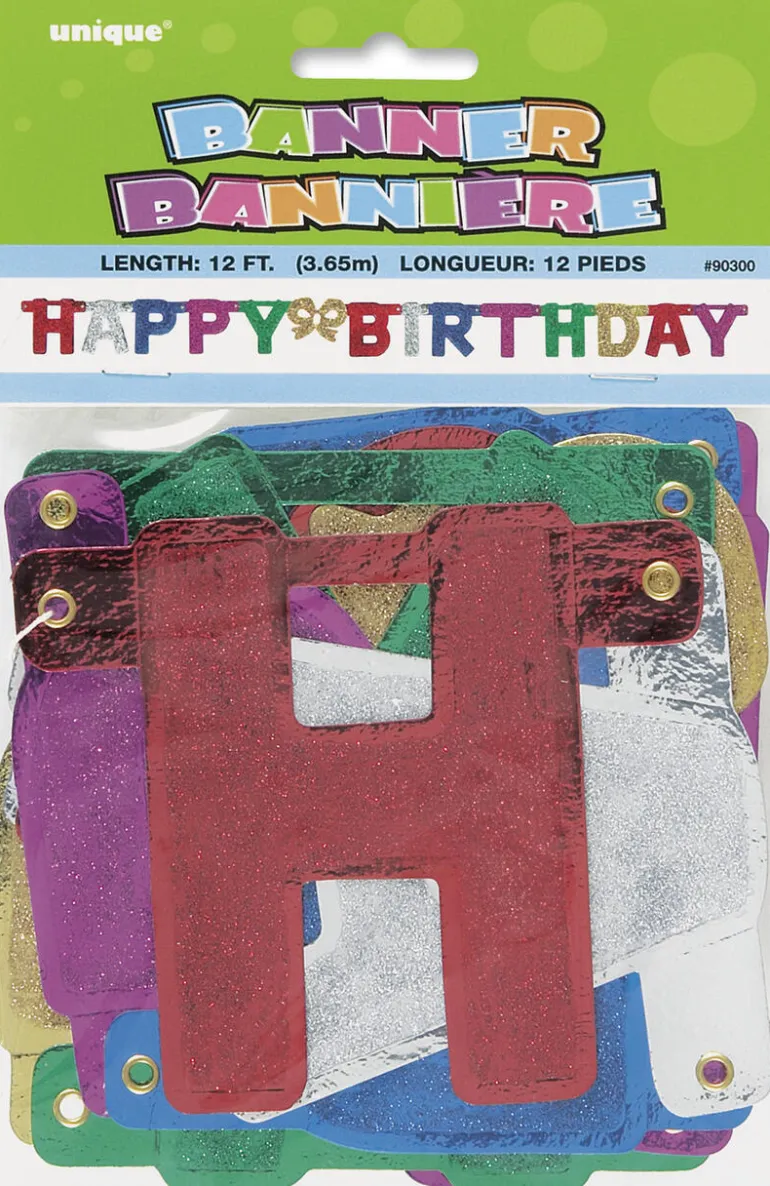 Leddbanner - Deluxe - "Happy Birthday"