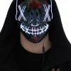 LED Maske - Horror - Hvit - 3 modus