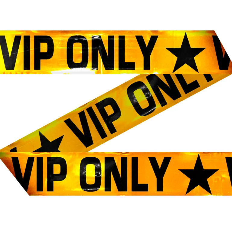 Markeringsbånd - "VIP Only" - Plast