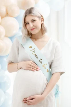 Mom to Be - Lys blå ordernsbånd