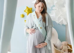 Mom to Be - Lys blå ordernsbånd