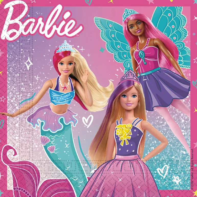 Papirservietter - Barbie