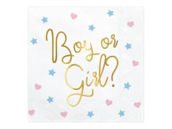 Papirservietter - "Boy or Girl"