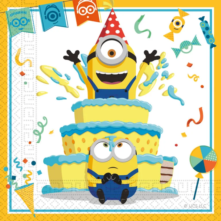 Papirservietter - Minions Gru
