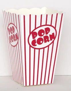 Popcornesker - Striper - Rød & Hvit