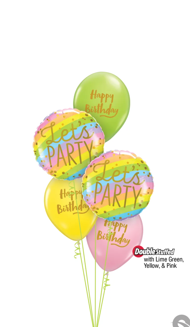 Premium Ballonger - "Happy Birthday"