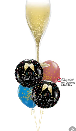 Premium Ballongfigur - Champagneglass