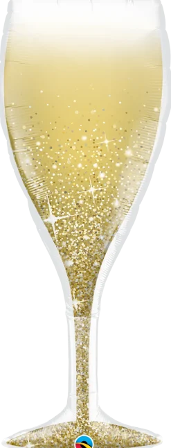 Premium Ballongfigur - Champagneglass