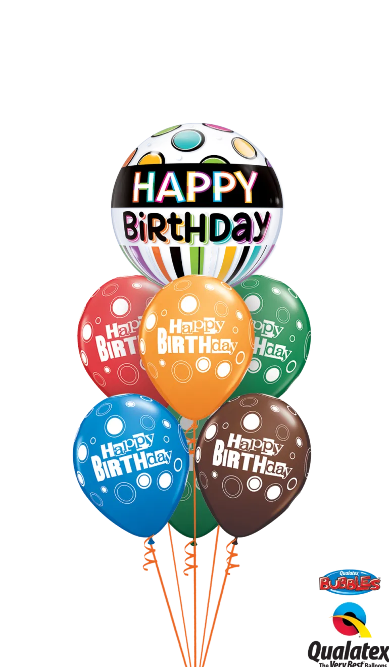 Premium Bubbleballong - "Happy Birthday"