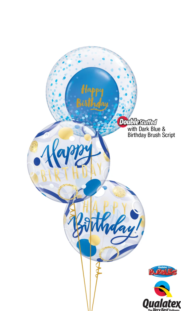 Premium Bubbleballong - "Happy Birthday"