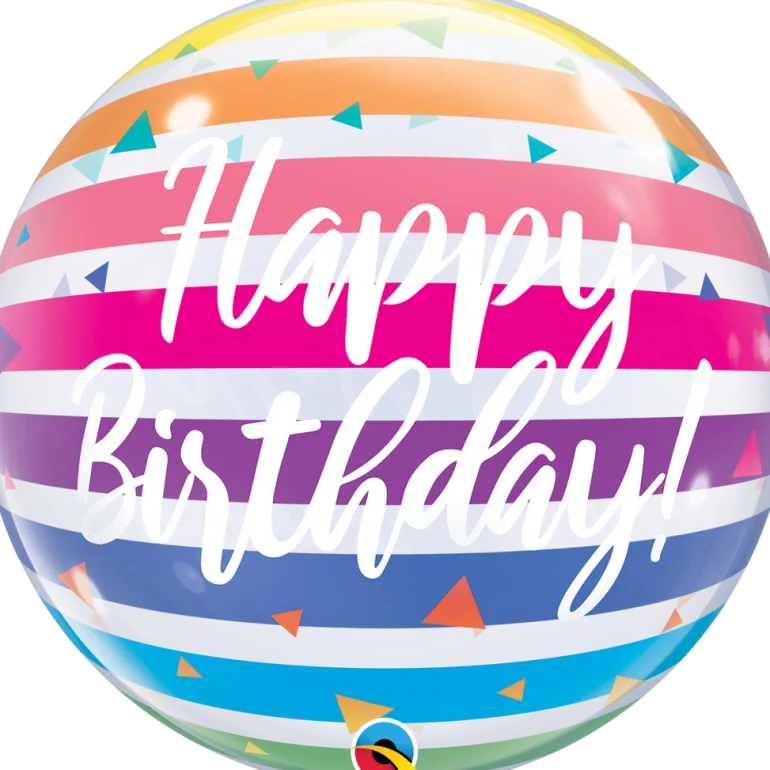 Premium Bubbleballong - "Happy Birthday"